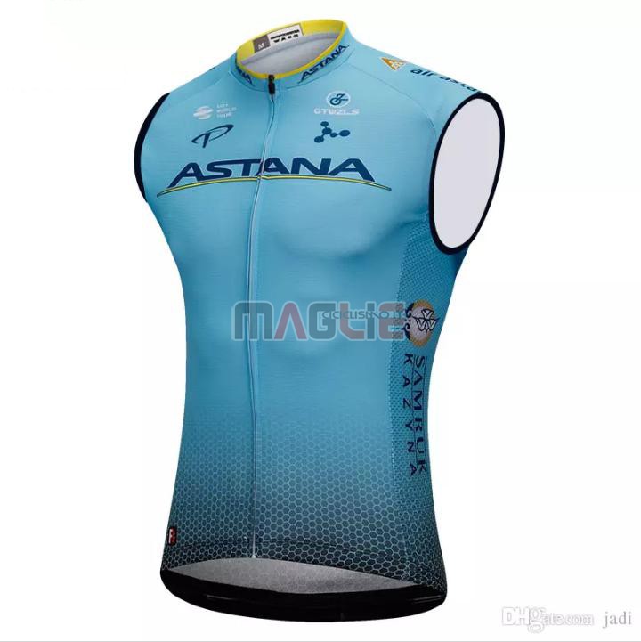 Gilet Antivento Astana 2018 Celeste